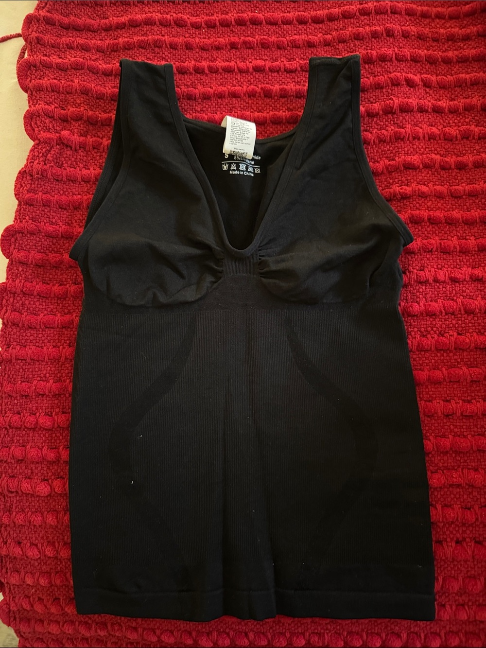 Seamless Black Shaping Tank Top shapewear